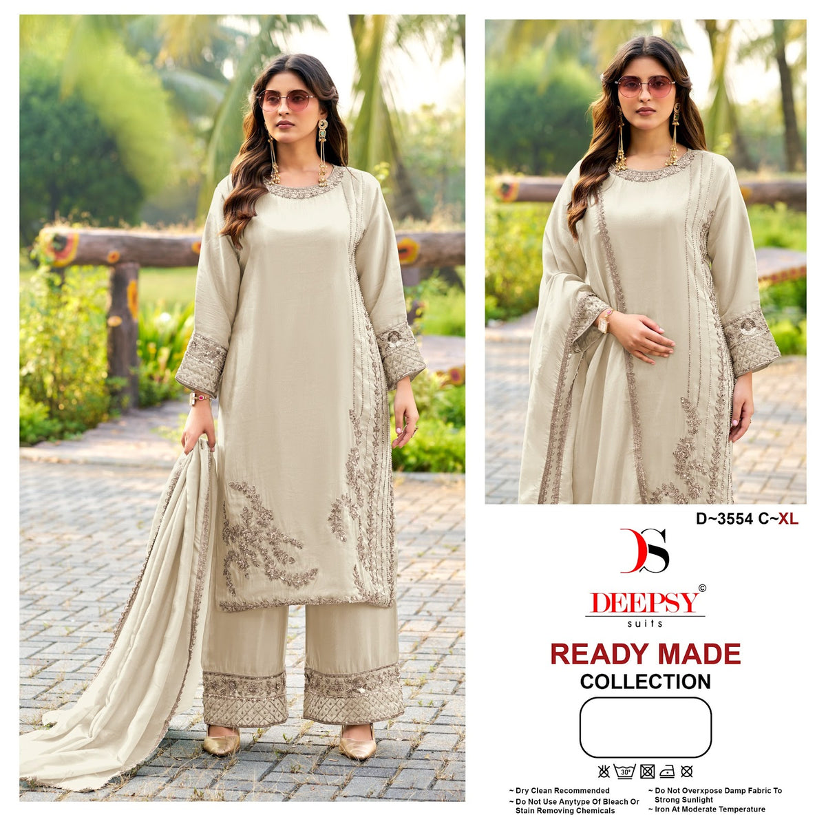 D 3554 Deepsy Tissue Silk Pakistani Readymade Suits Wholesale Rate