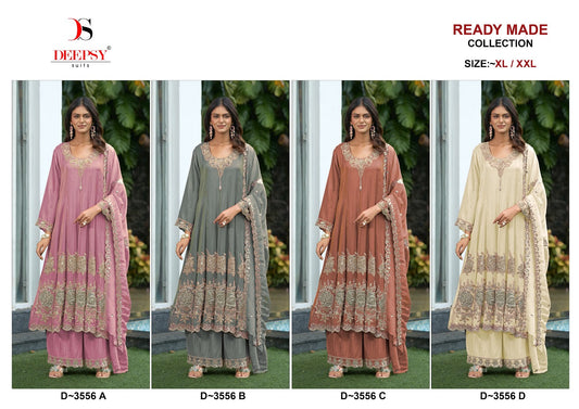 D 3556 (Anarkali) Deepsy Tissue Silk Pakistani Readymade Suits Wholesale