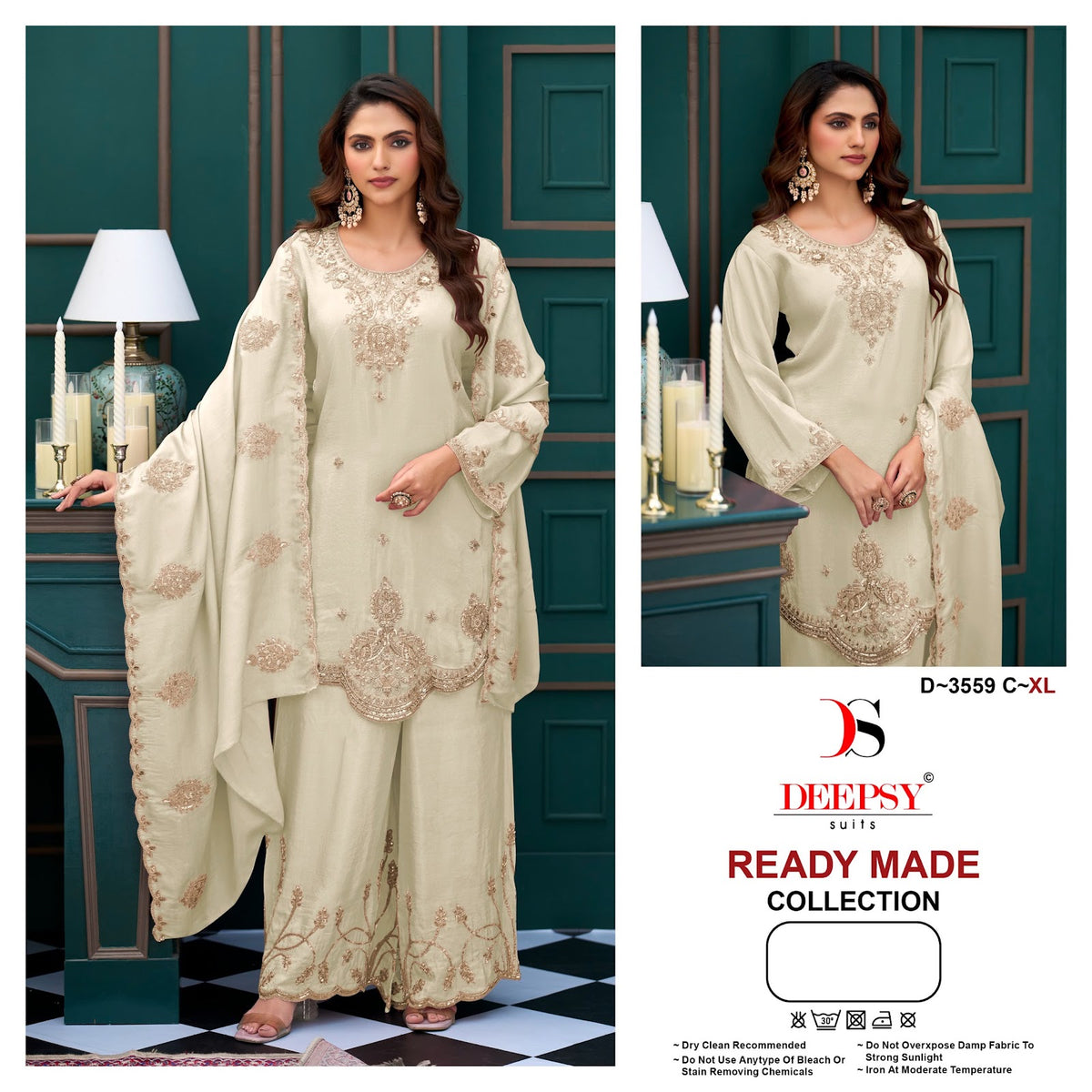 D 3559 Deepsy Tissue Silk Pakistani Readymade Suits Manufacturer India