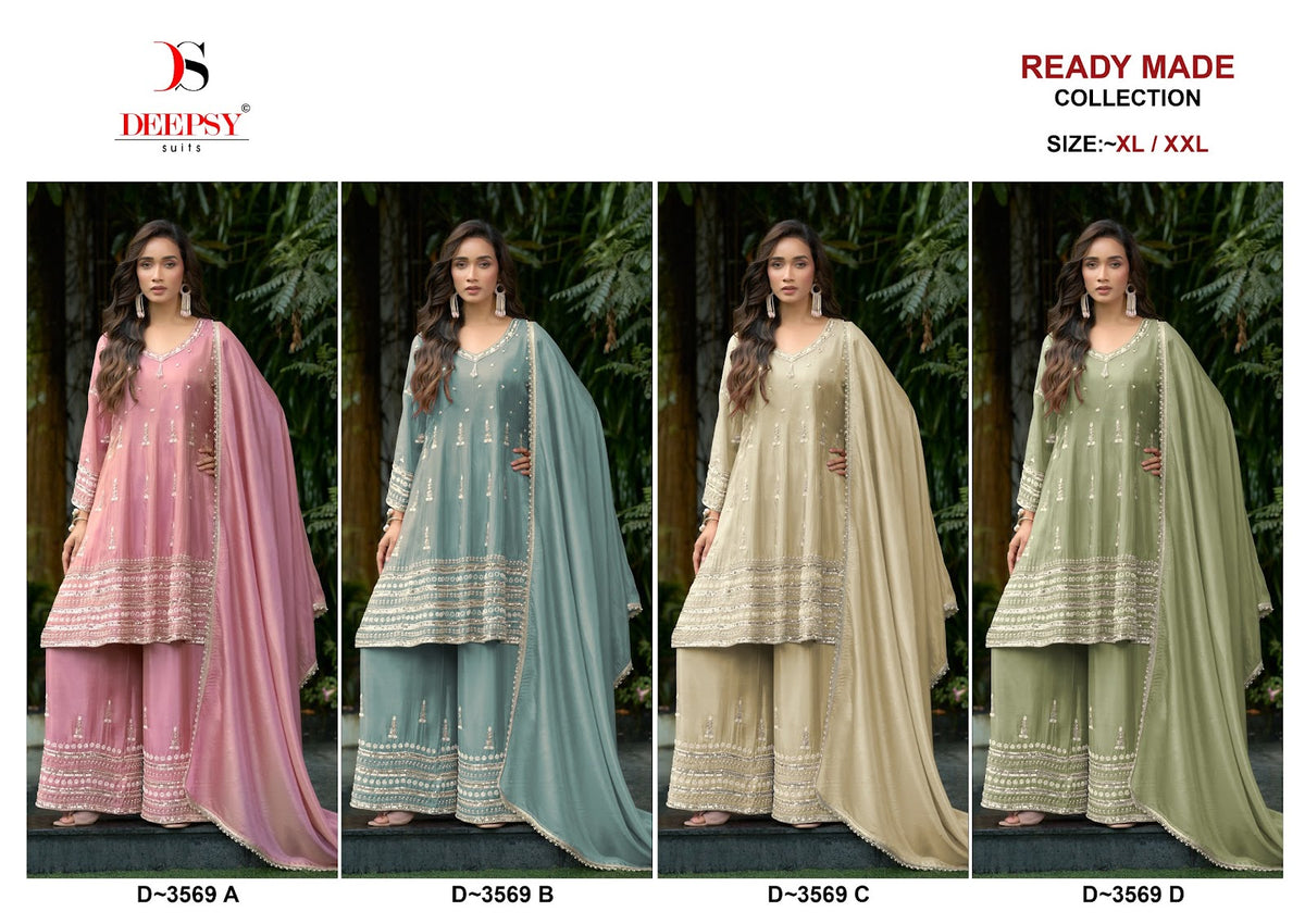D 3569 Deepsy Viscose Pakistani Readymade Suits Wholesaler India