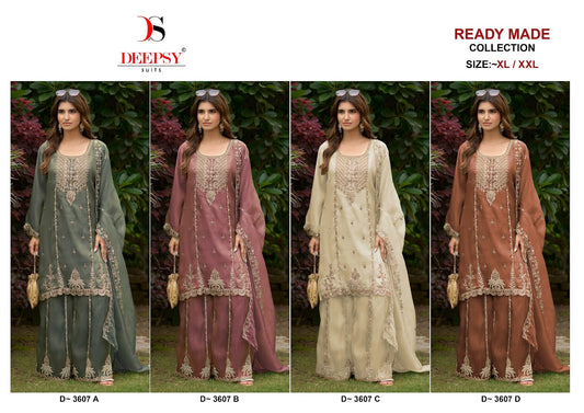 D 3607 Deepsy Tissue Silk Pakistani Readymade Suits Manufacturer India