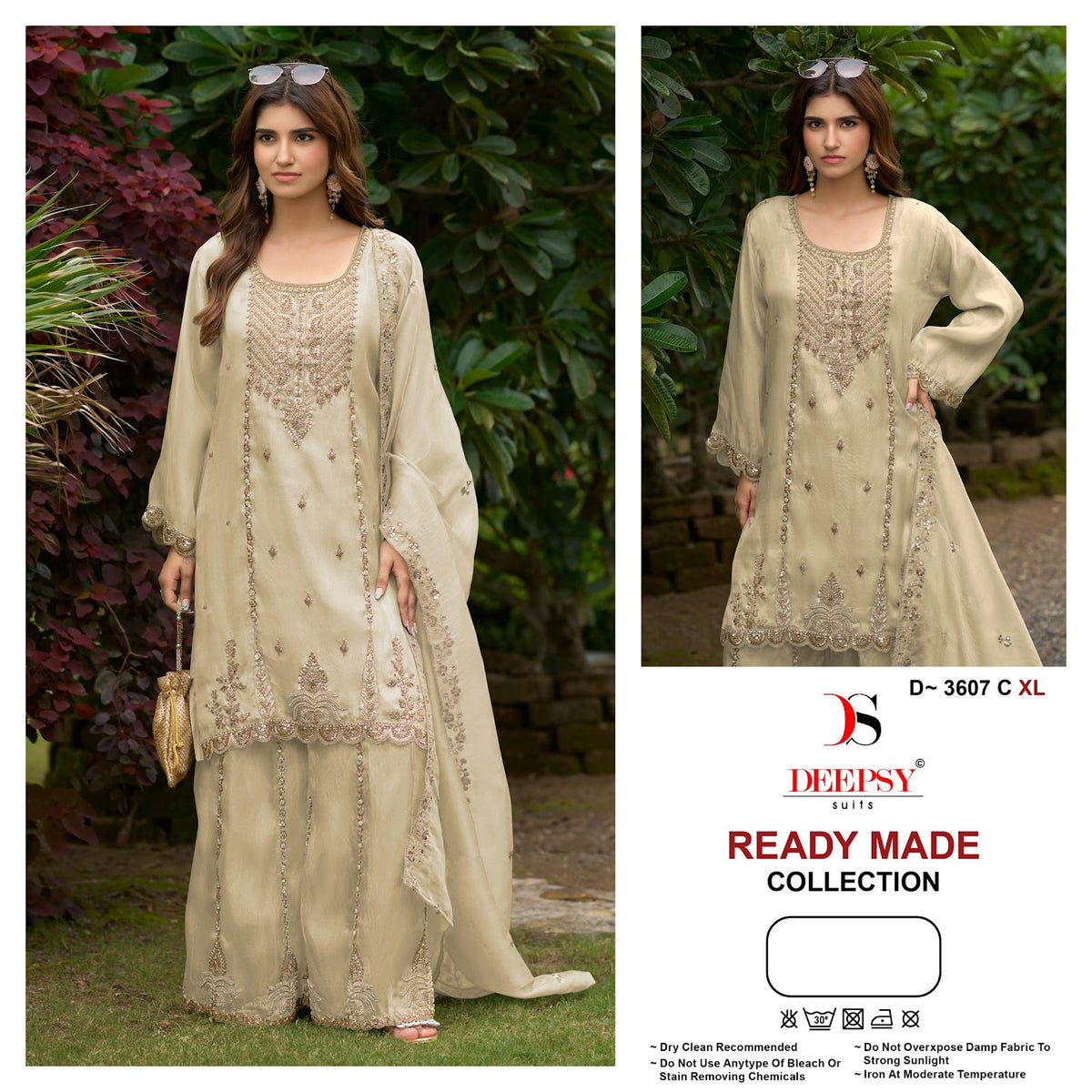D 3607 Deepsy Tissue Silk Pakistani Readymade Suits Manufacturer India