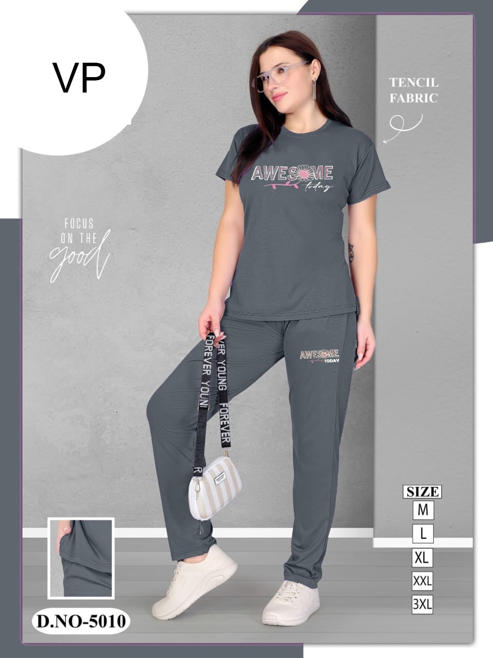 D 5010 271125 Vp Tencil Pyjama Night Suits Wholesale Price