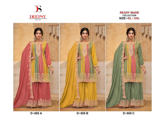 D 505 Deepsy Chinon Pakistani Readymade Suits Wholesaler Gujarat