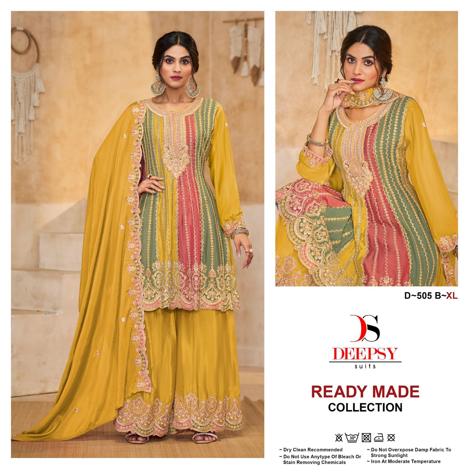 D 505 Deepsy Chinon Pakistani Readymade Suits Wholesaler Gujarat