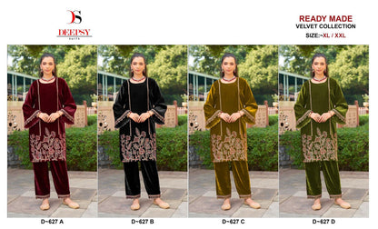 D 627 Velvet Deepsy Co Ord Set Exporter India