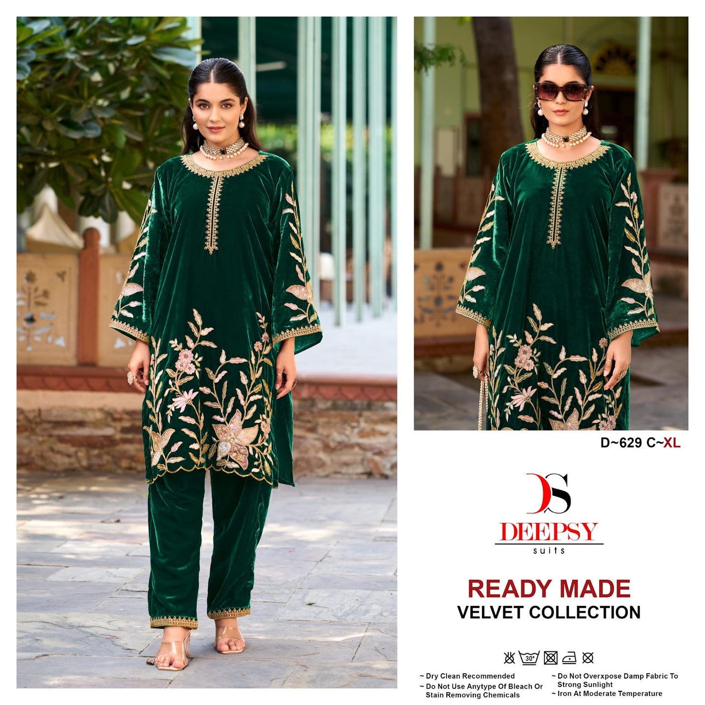 D 629 Velvet Deepsy Co Ord Set Wholesaler