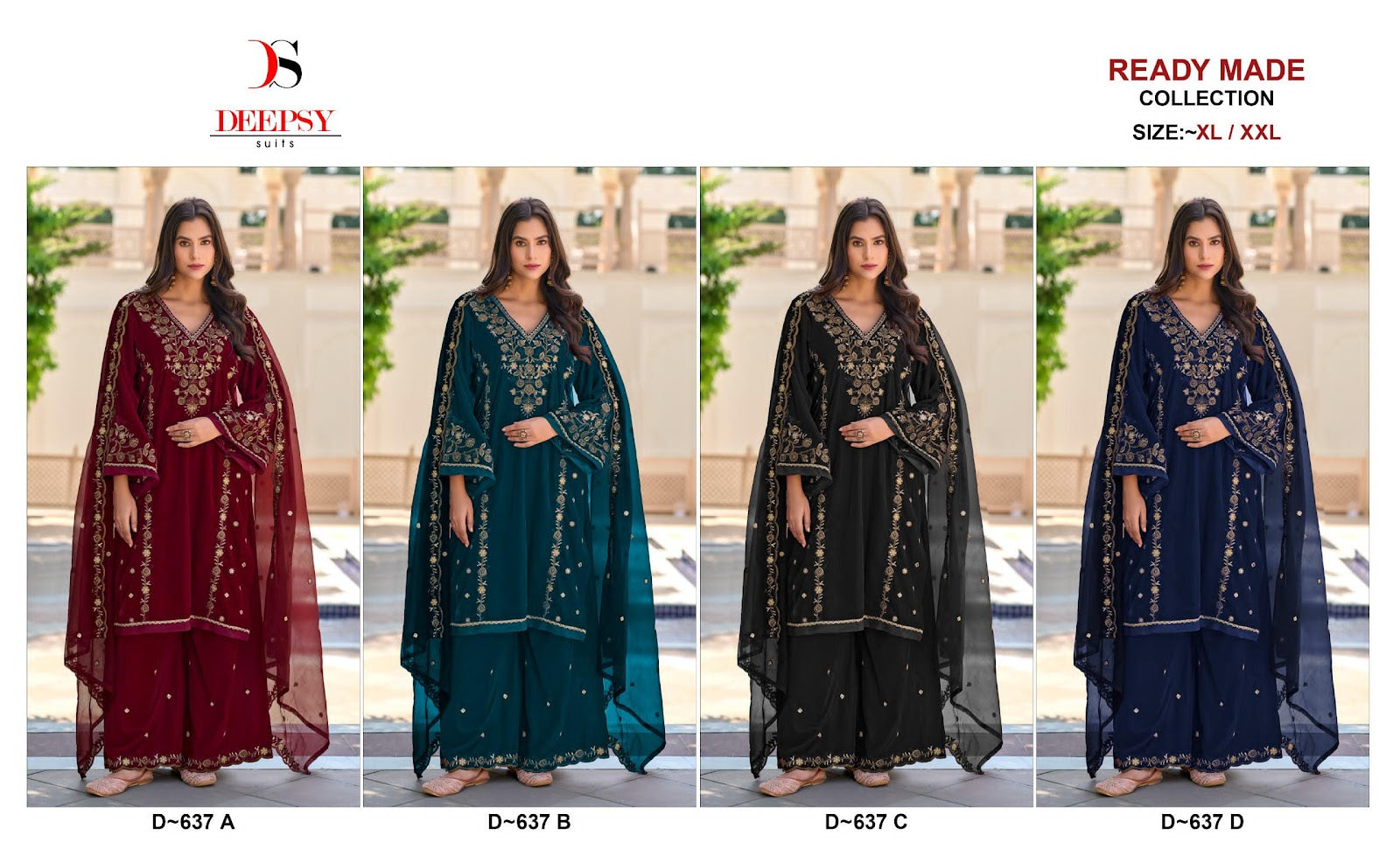 D 637 Deepsy Readymade Velvet Suits Manufacturer Ahmedabad