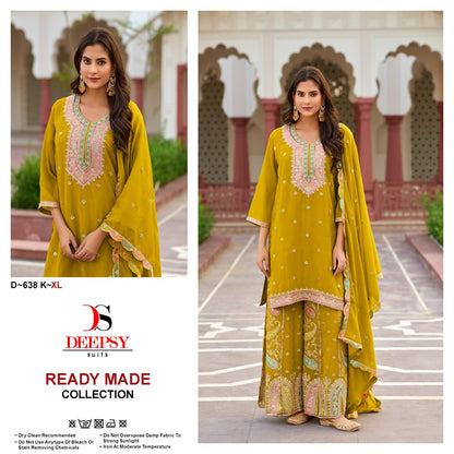 D 638 Ikm Deepsy Chinon Pakistani Readymade Suits Manufacturer Gujarat