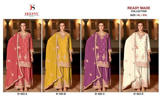 D 653 Abcd Deepsy Chinon Pakistani Readymade Suits Manufacturer Gujarat