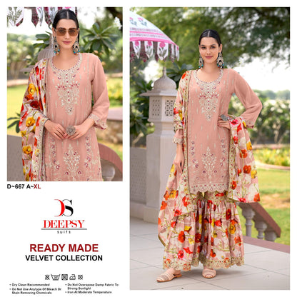 D 667 Deepsy Chinon Pakistani Readymade Suits Supplier Gujarat