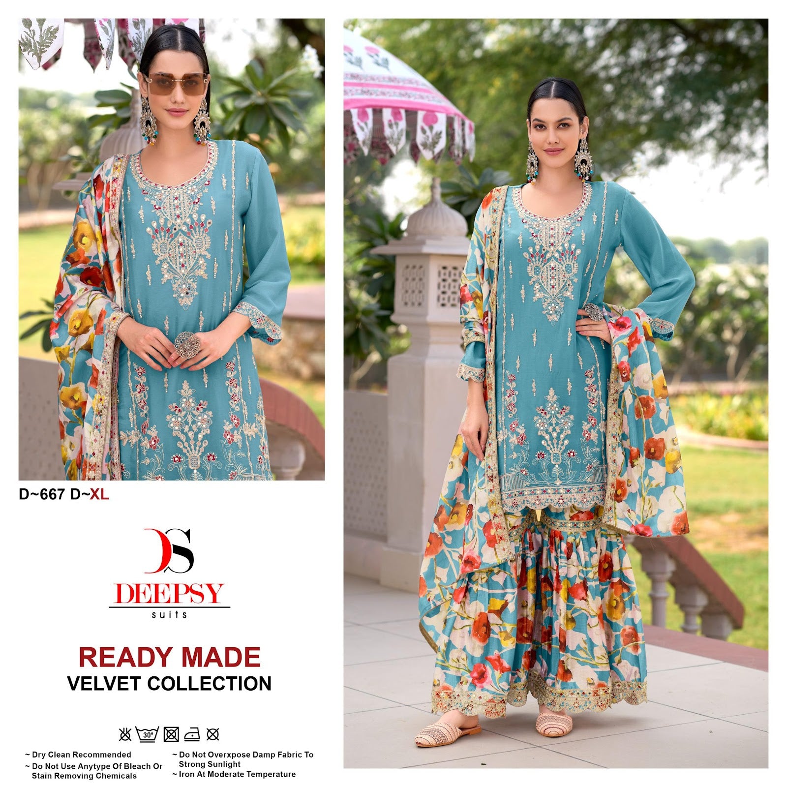 D 667 Deepsy Chinon Pakistani Readymade Suits Supplier Gujarat