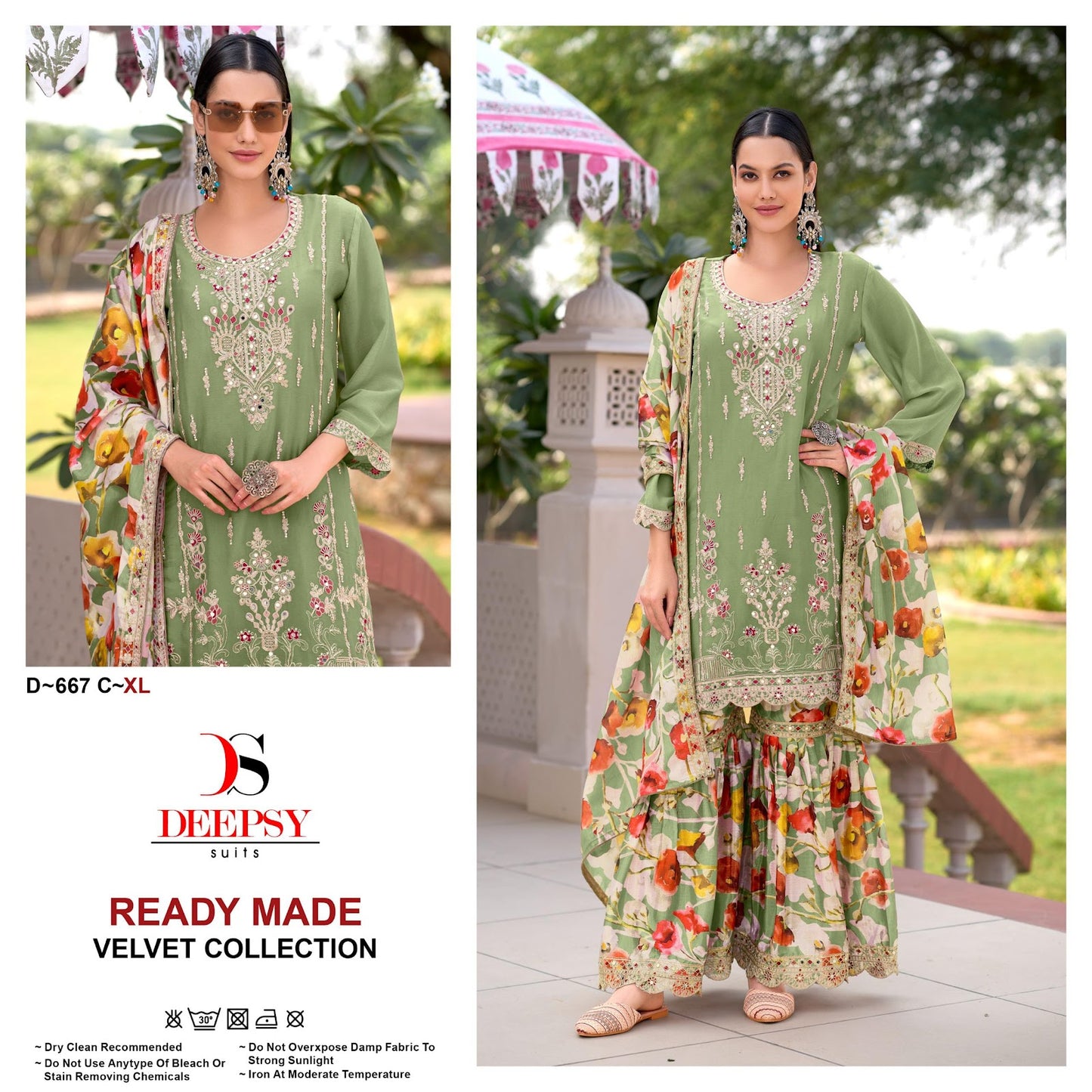 D 667 Deepsy Chinon Pakistani Readymade Suits Supplier Gujarat