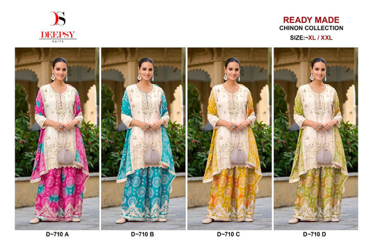 D 710 Abcd Deepsy Chinon Pakistani Readymade Suits Supplier Gujarat