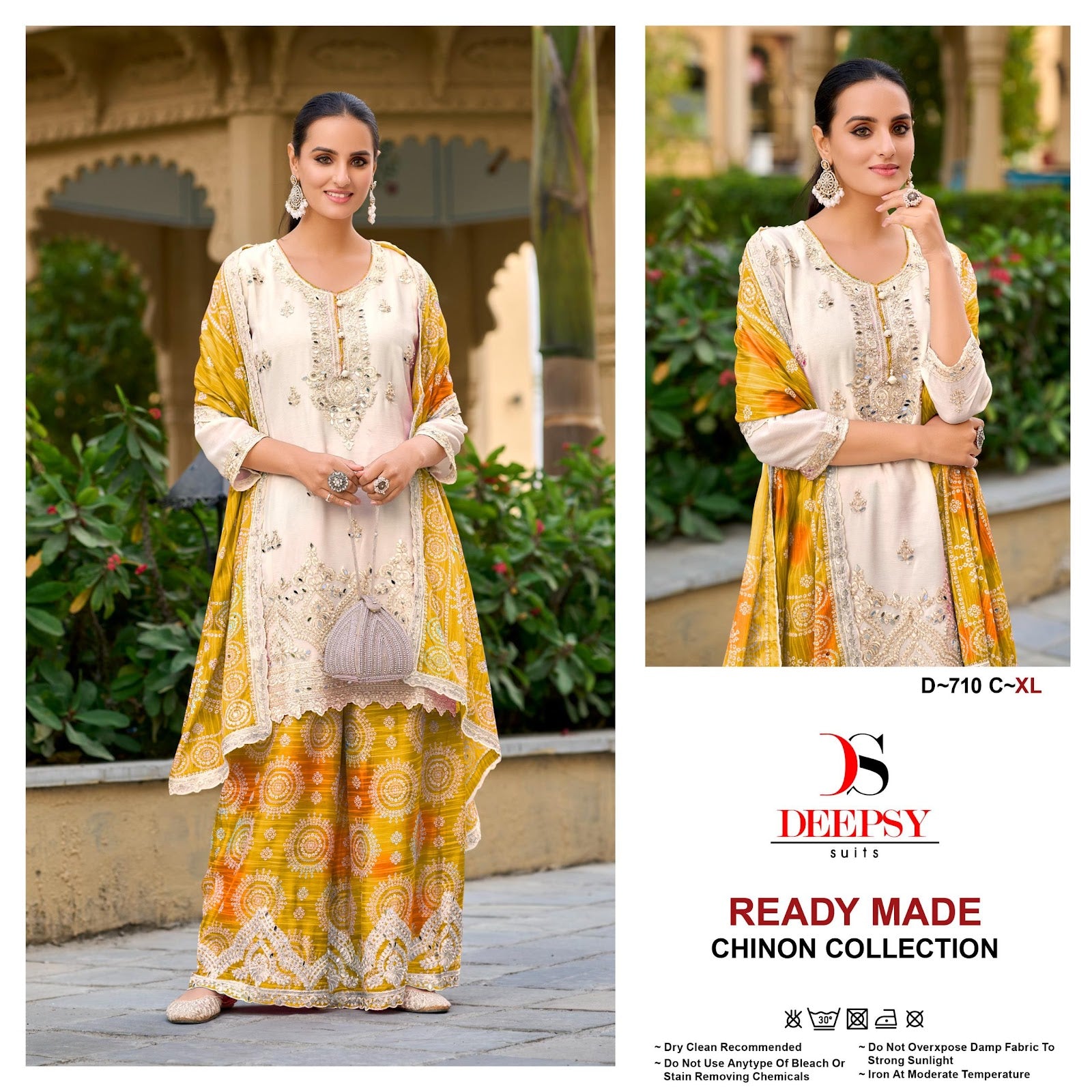 D 710 Abcd Deepsy Chinon Pakistani Readymade Suits Supplier Gujarat