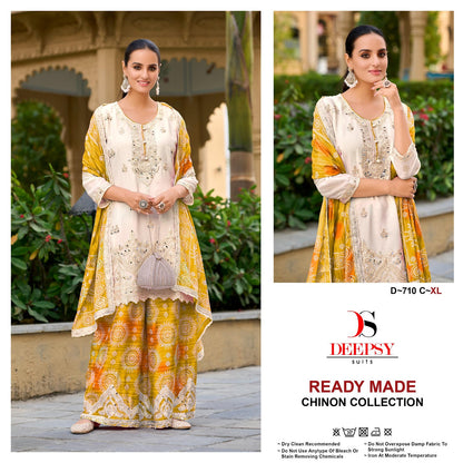 D 710 Abcd Deepsy Chinon Pakistani Readymade Suits Supplier Gujarat