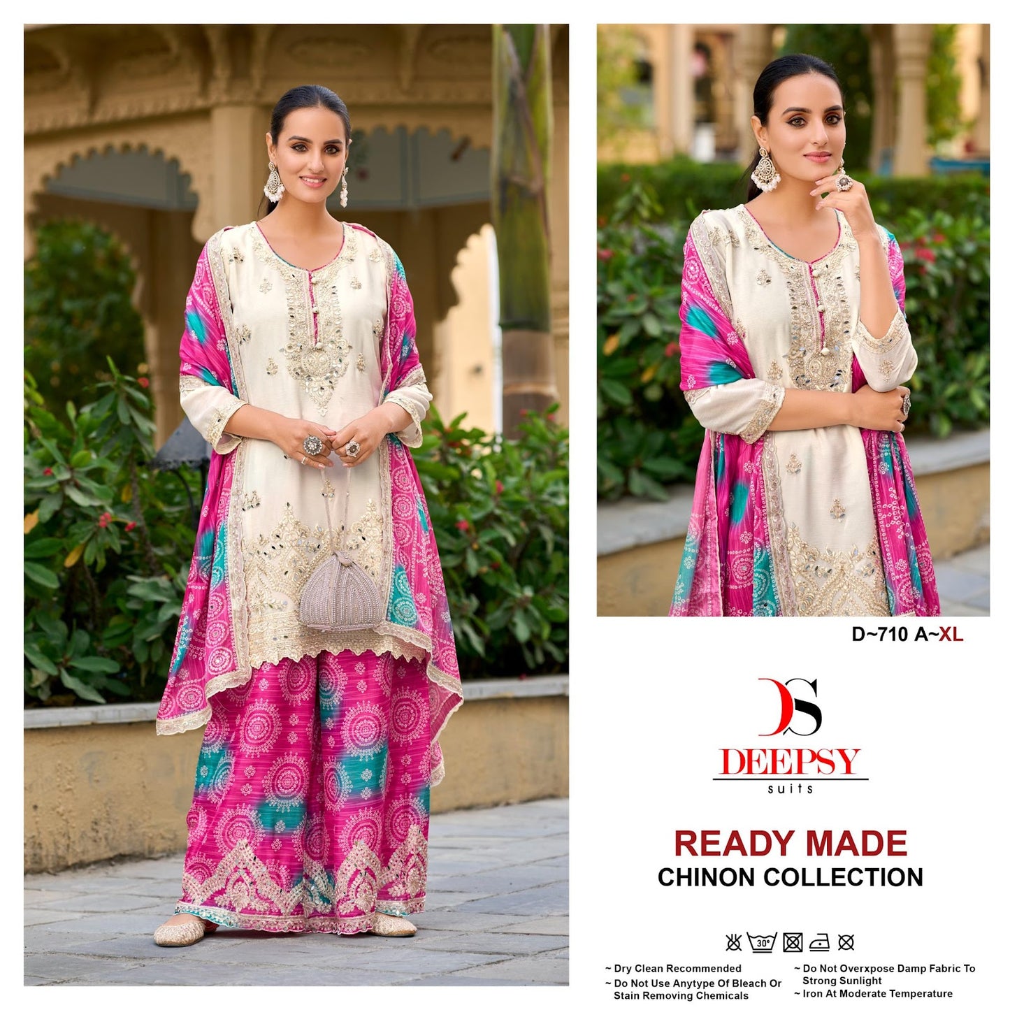 D 710 Abcd Deepsy Chinon Pakistani Readymade Suits Supplier Gujarat