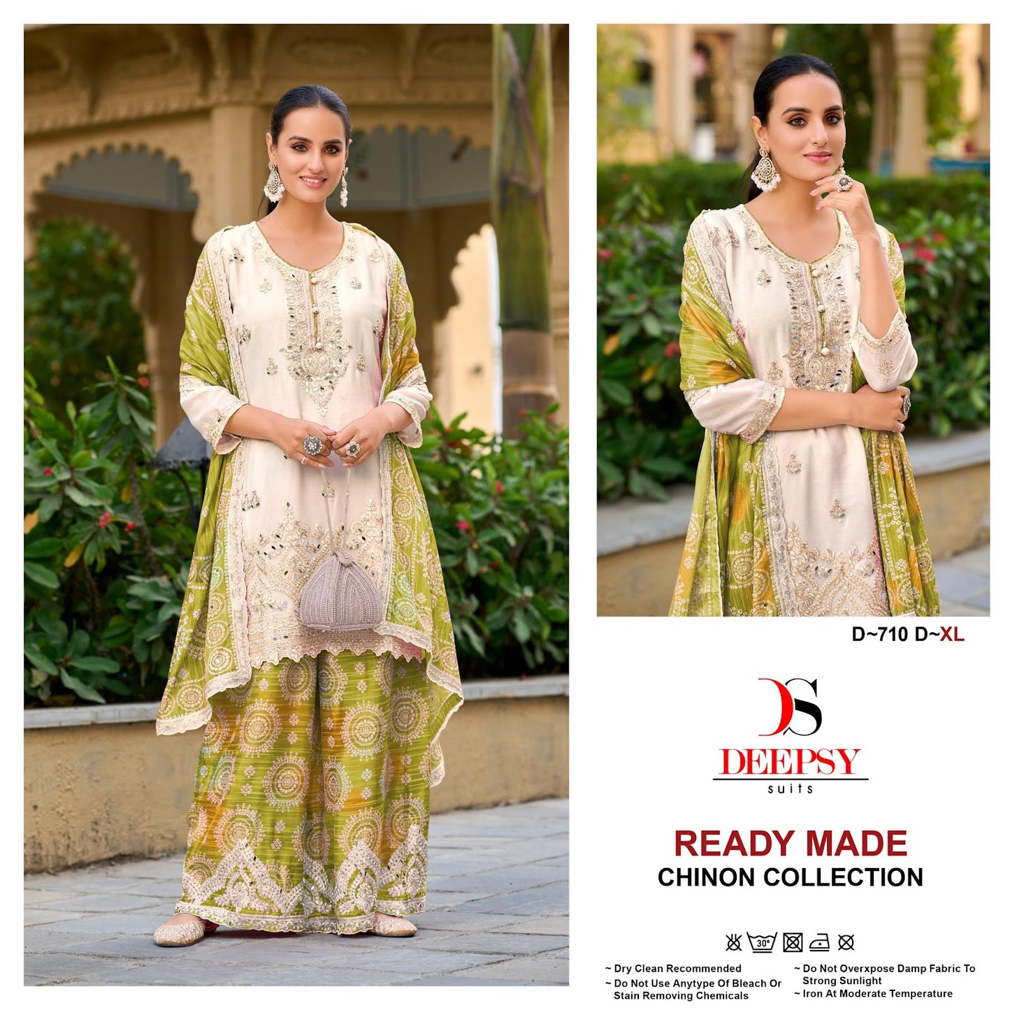 D 710 Abcd Deepsy Chinon Pakistani Readymade Suits Supplier Gujarat