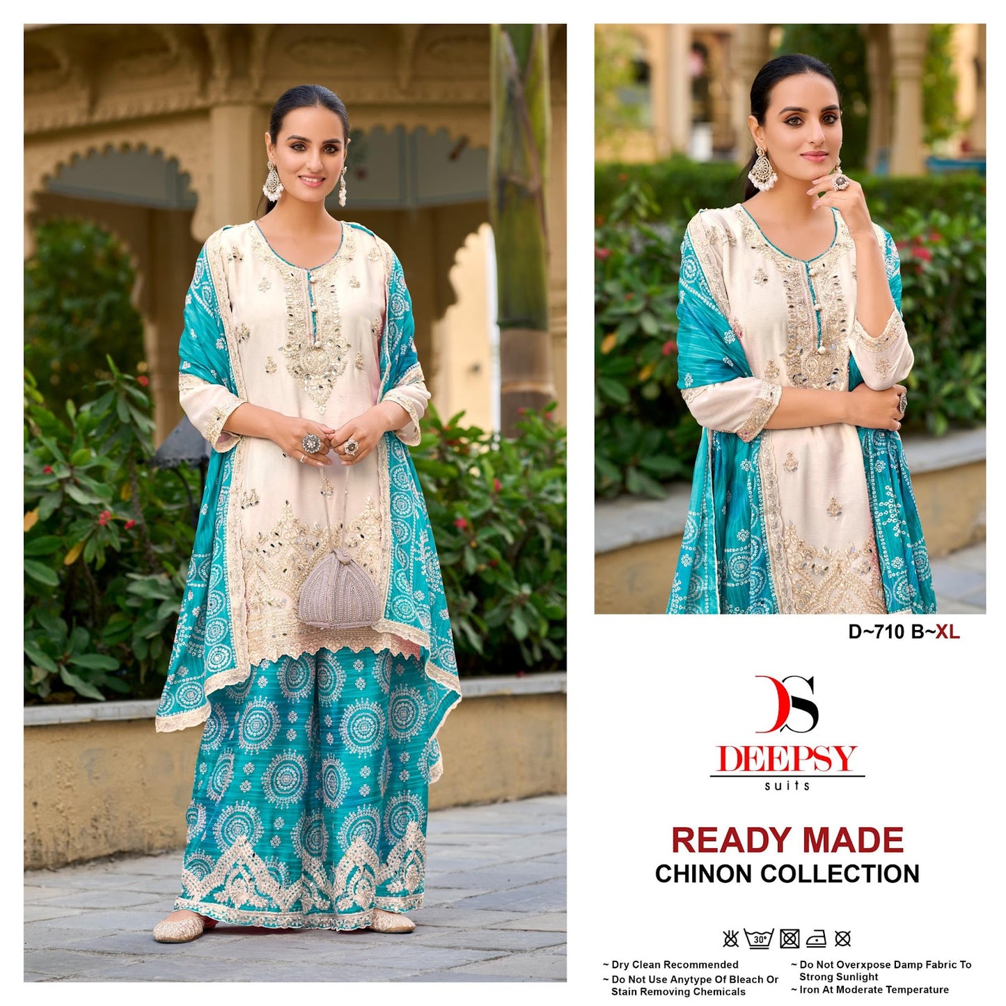 D 710 Abcd Deepsy Chinon Pakistani Readymade Suits Supplier Gujarat