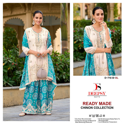 D 710 Abcd Deepsy Chinon Pakistani Readymade Suits Supplier Gujarat