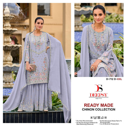D 712 Deepsy Chinon Pakistani Readymade Suits Wholesale Price