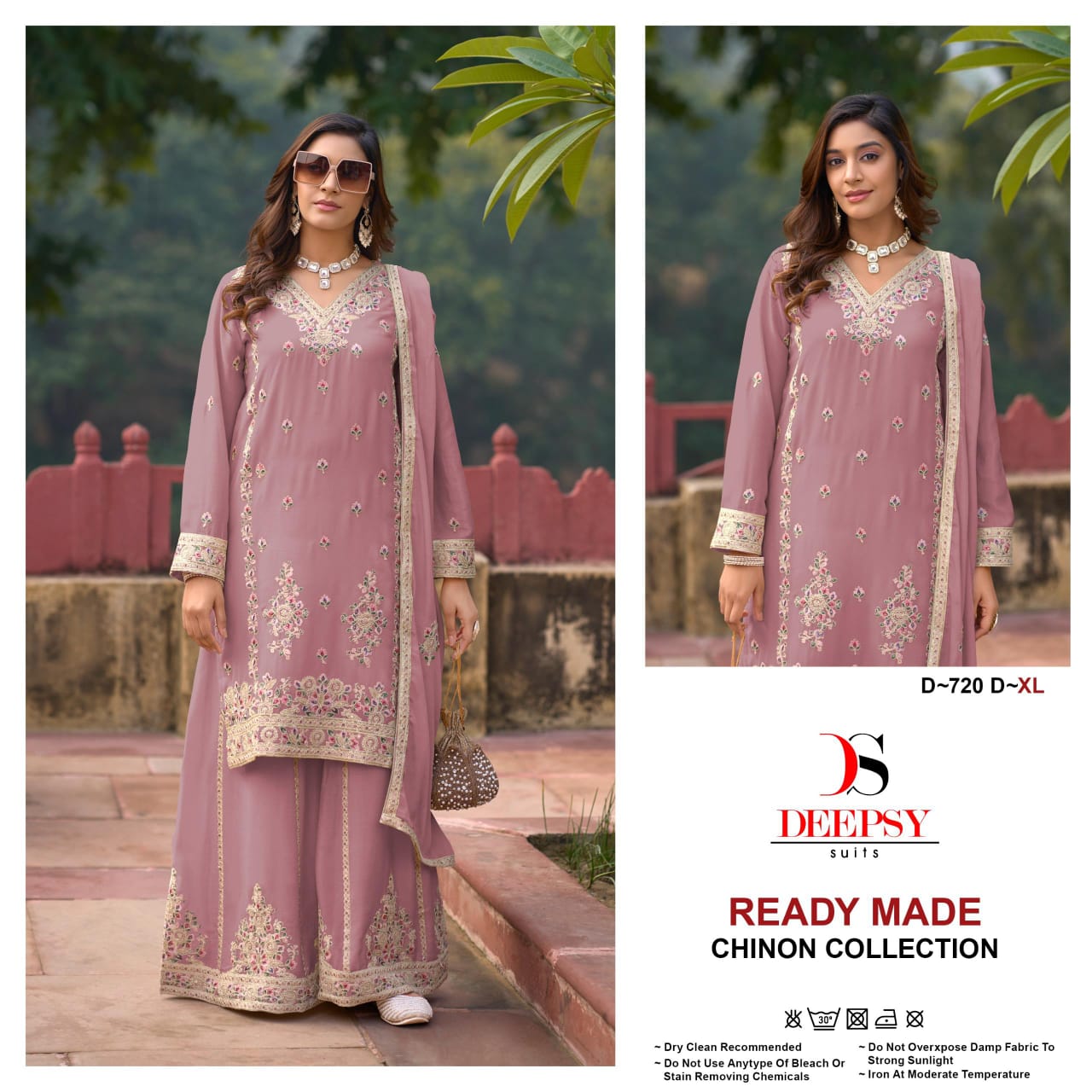 D 720 Deepsy Chinon Pakistani Readymade Suits Wholesaler Gujarat