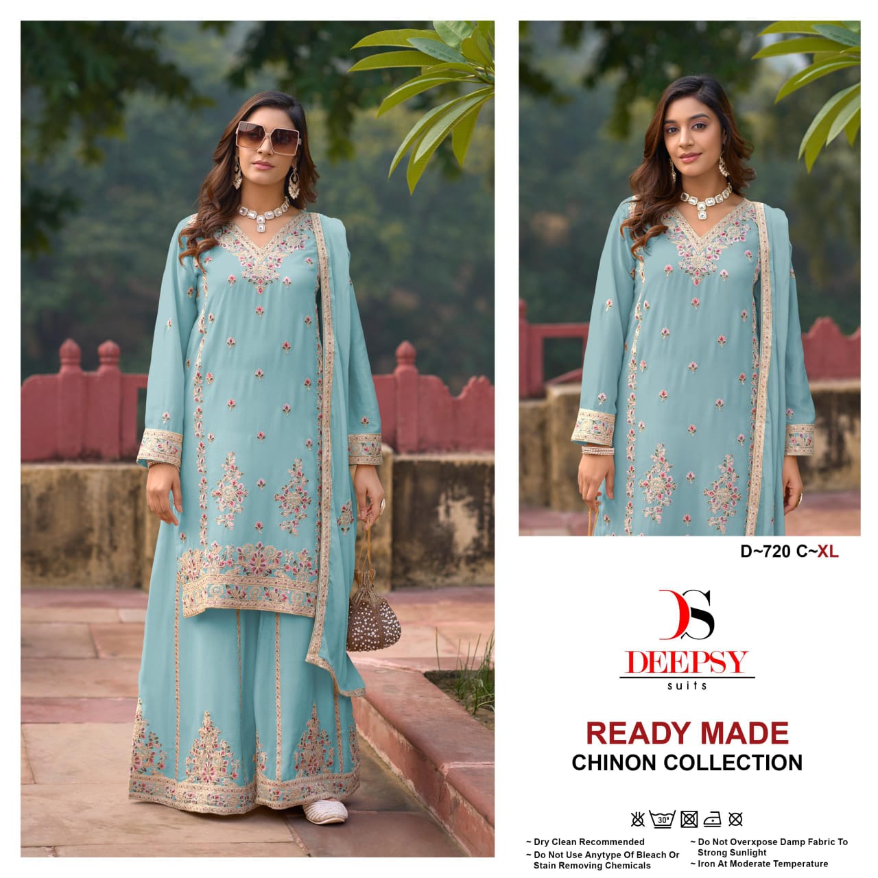 D 720 Deepsy Chinon Pakistani Readymade Suits Wholesaler Gujarat