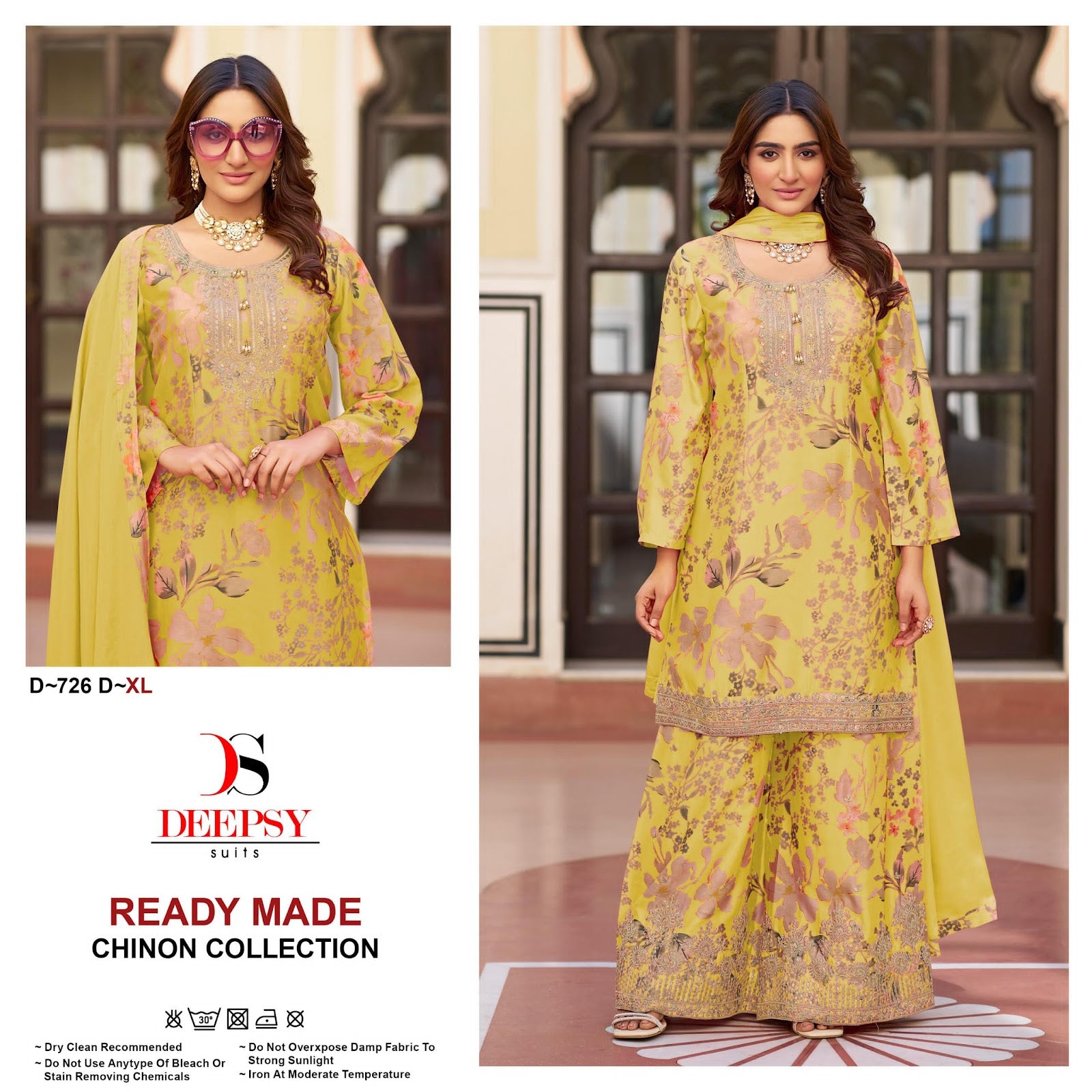 D 726 Deepsy Chinon Pakistani Readymade Suits Wholesaler Gujarat