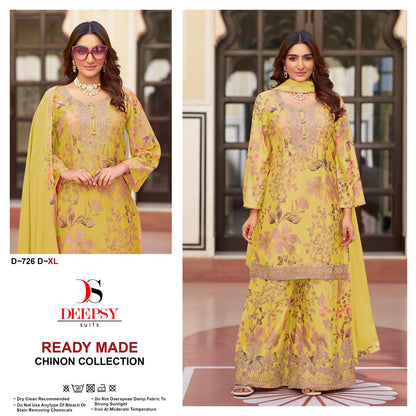 D 726 Deepsy Chinon Pakistani Readymade Suits Wholesaler Gujarat