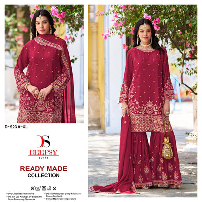 D 923 Deepsy Chinon Pakistani Readymade Suits Exporter Gujarat