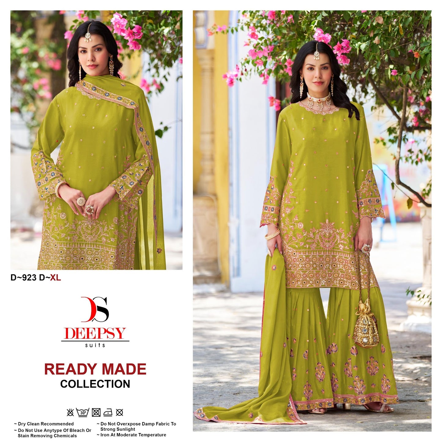 D 923 Deepsy Chinon Pakistani Readymade Suits Exporter Gujarat