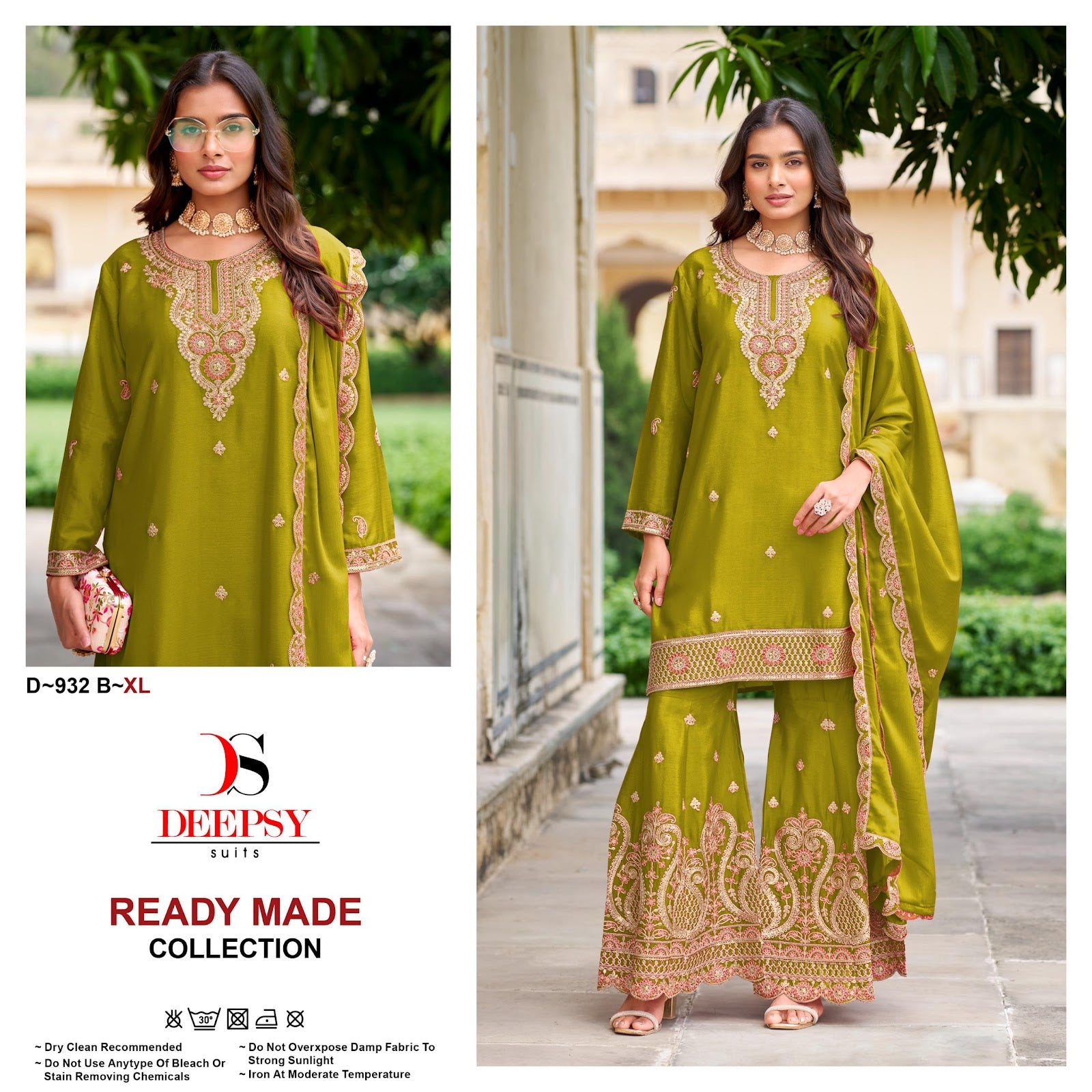D 932 Deepsy Chinon Pakistani Readymade Suits Wholesaler Gujarat