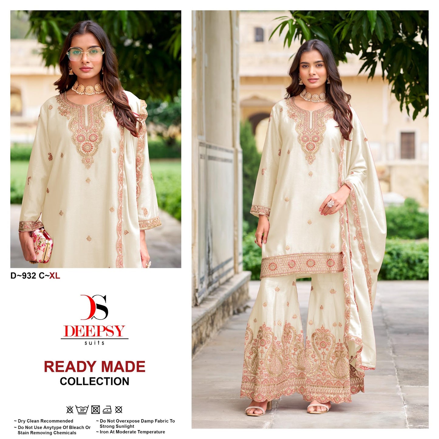 D 932 Deepsy Chinon Pakistani Readymade Suits Wholesaler Gujarat