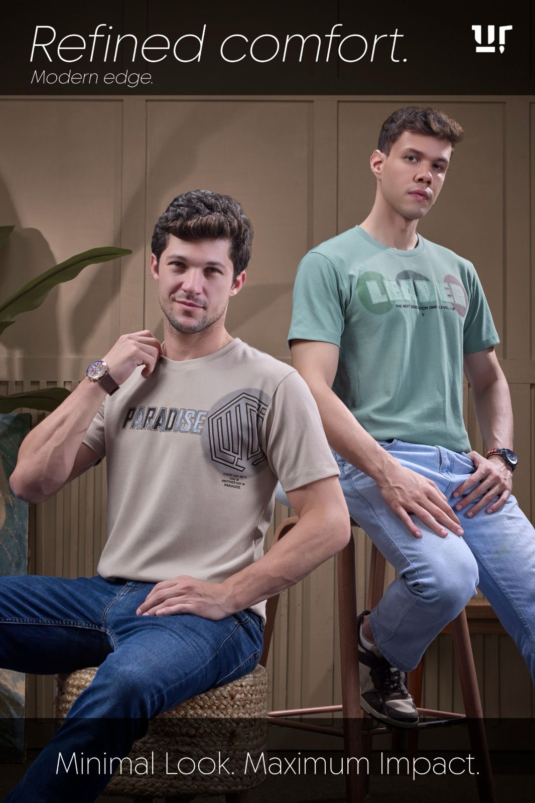 D N0 996-1003 Urbanrise Cotton Mens Tshirts Wholesaler