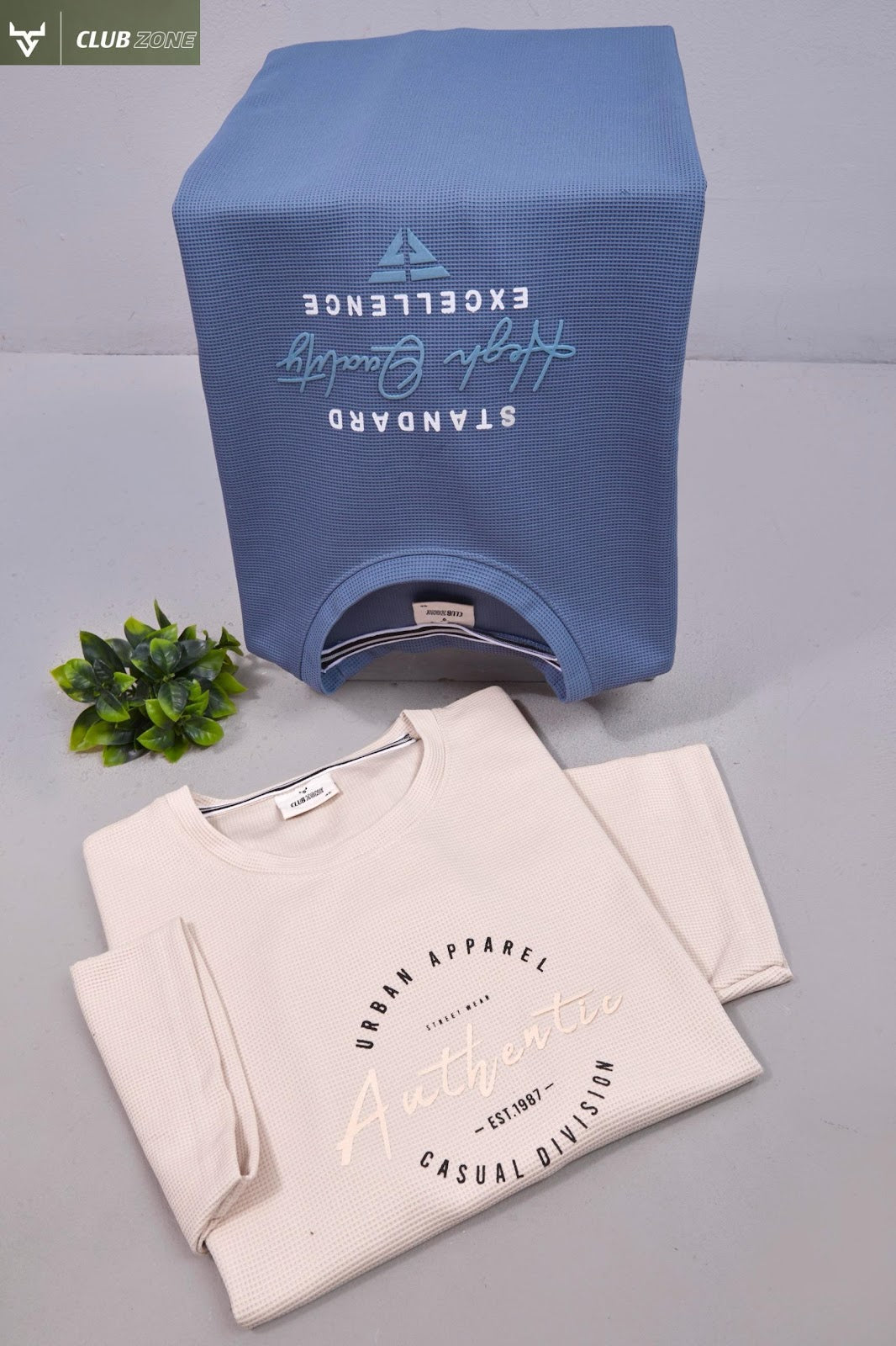 D No 1115 Club Zone Waffle Knit Mens Tshirts Supplier Ahmedabad