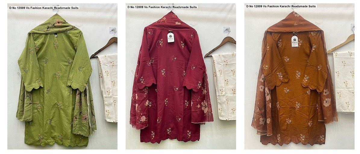 D No 12009 Vs Fashion Rayon 14Kg Karachi Readymade Suits Supplier India