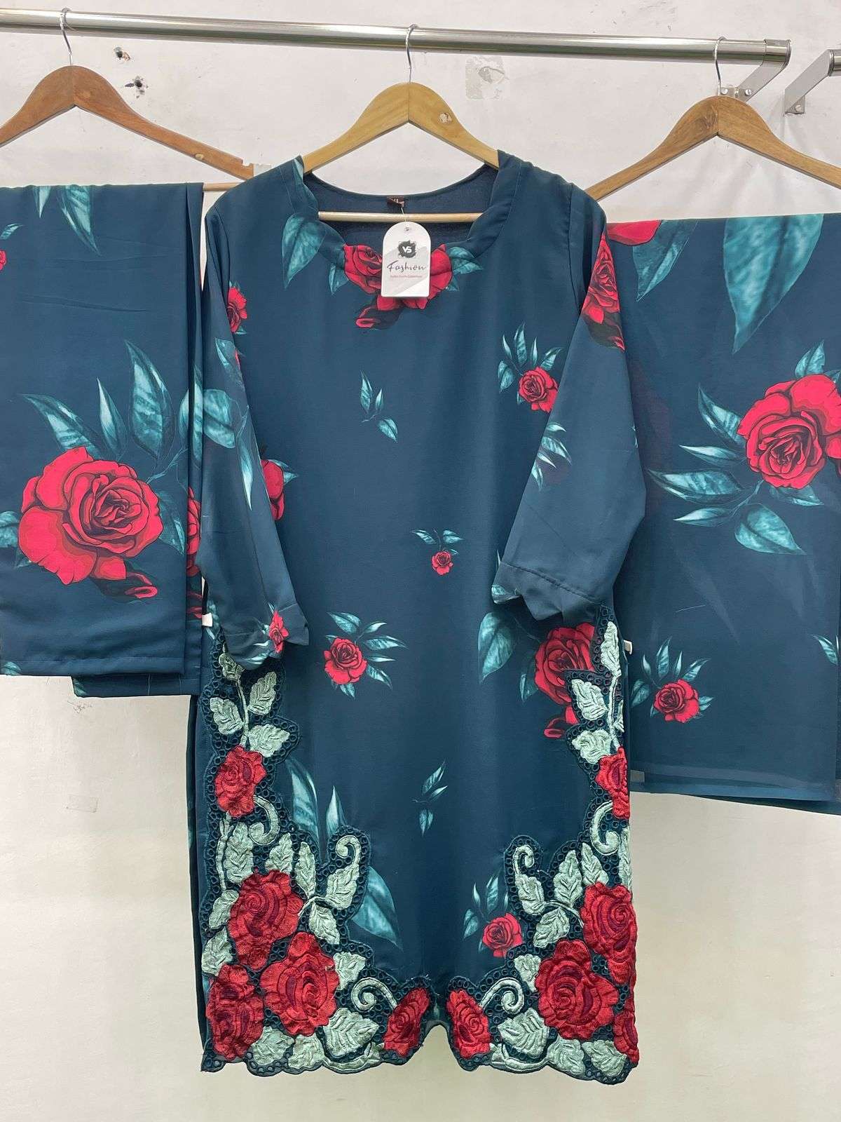 D No 12050 Vs Fashion Fox Georgette Pakistani Readymade Suits Manufacturer India