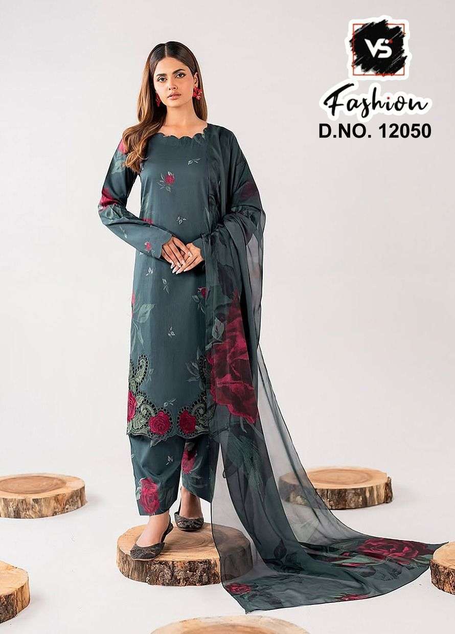 D No 12050 Vs Fashion Fox Georgette Pakistani Readymade Suits Manufacturer India