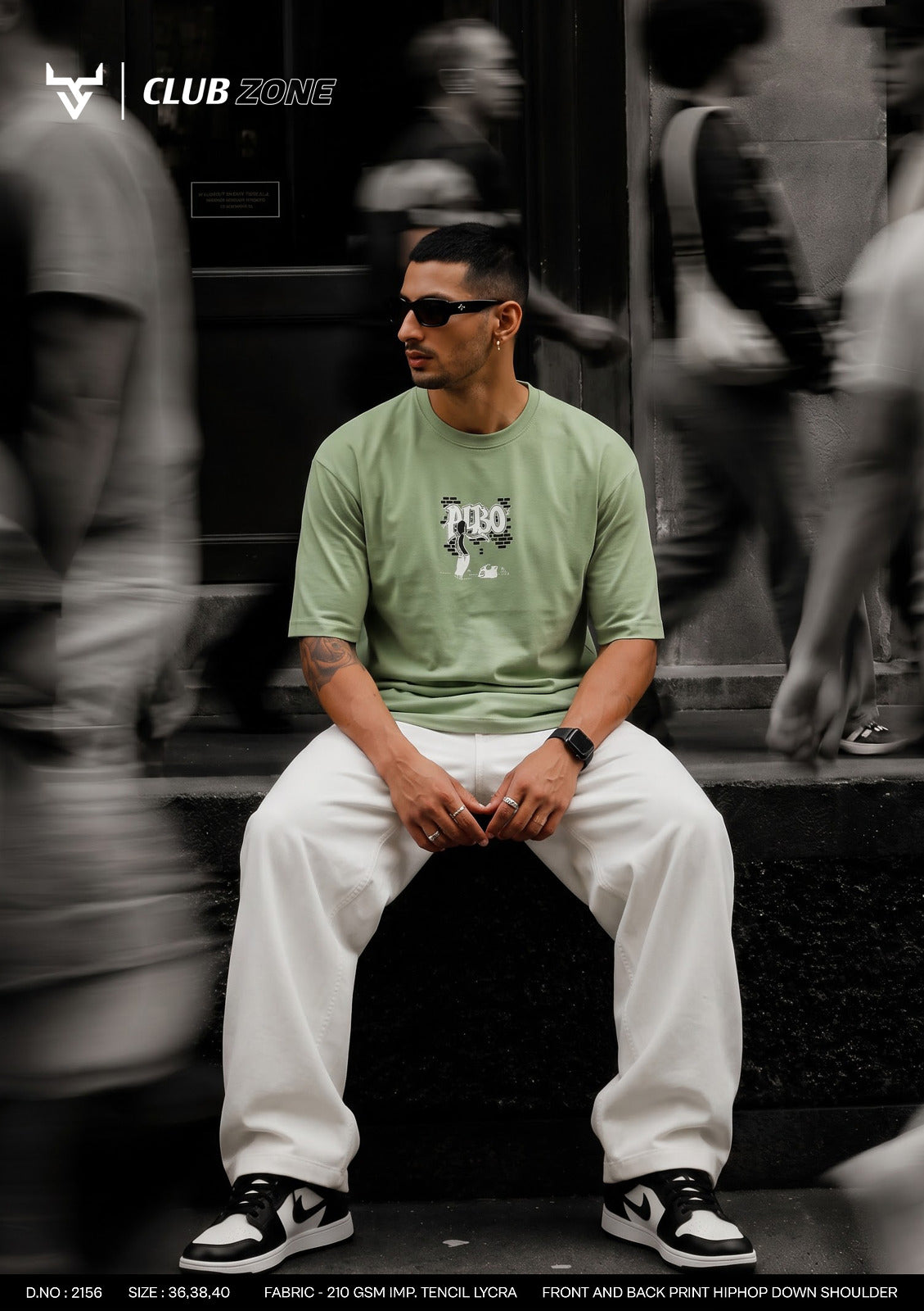 D No 2156 Club Zone Tencil Lycra Mens Tshirts Supplier Ahmedabad