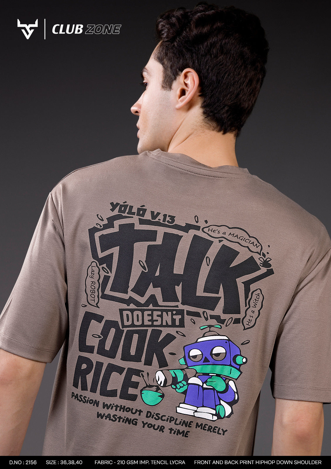 D No 2156 Club Zone Tencil Lycra Mens Tshirts Supplier Ahmedabad