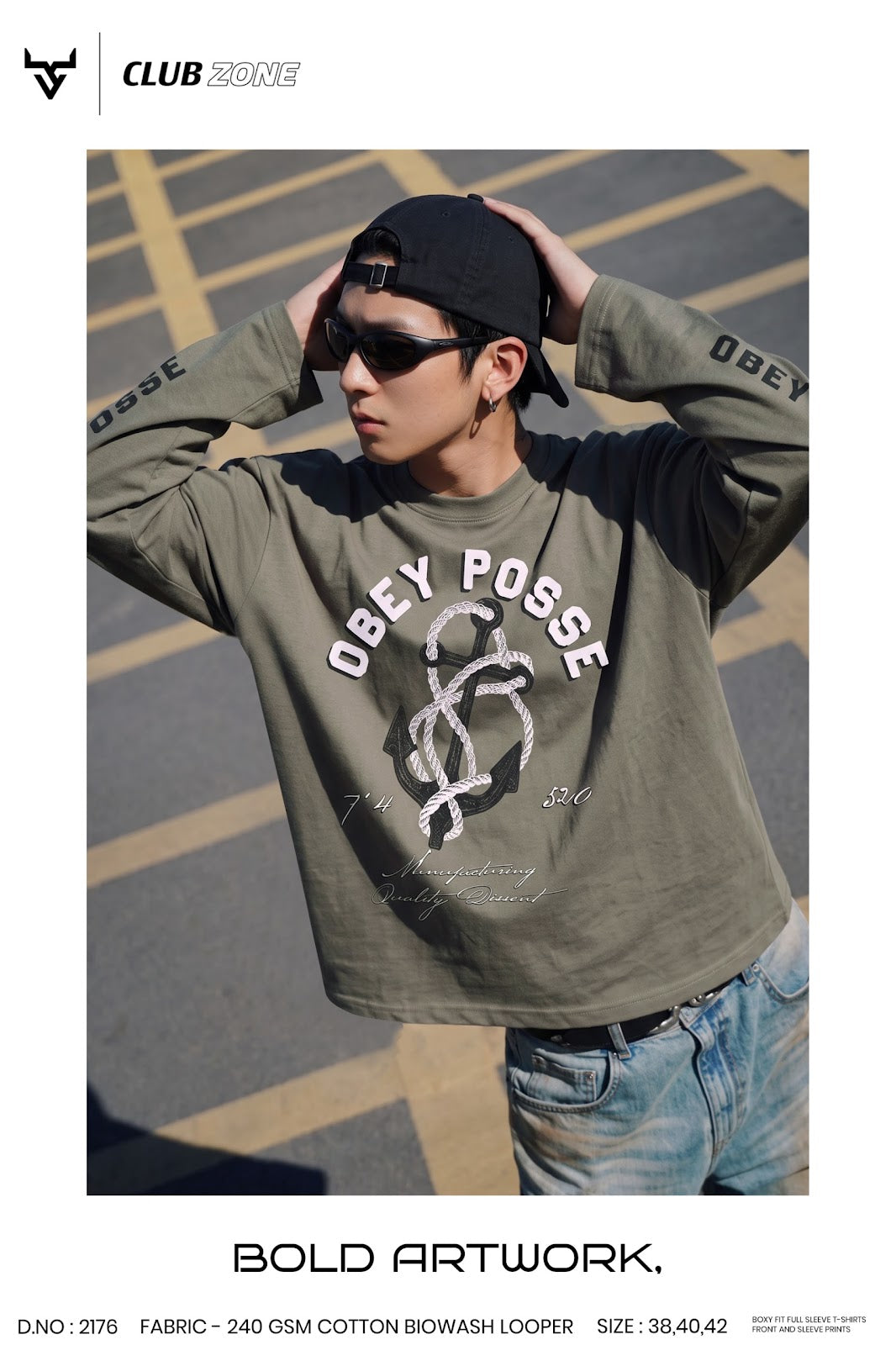 D No 2176 Club Zone Cp Looper Mens Tshirts Supplier Gujarat