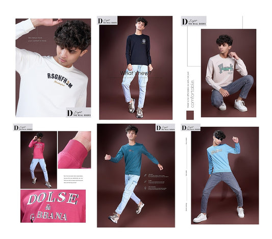 D No 287 288 D-8 Cotton Looper Boys Tshirt Exporter Gujarat