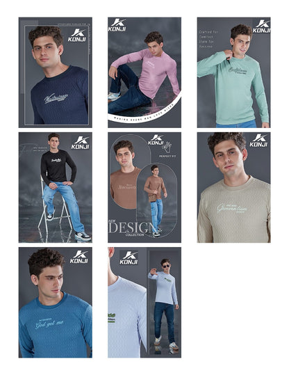 D No 317 Konji Jacquard Mens Tshirts Supplier Gujarat