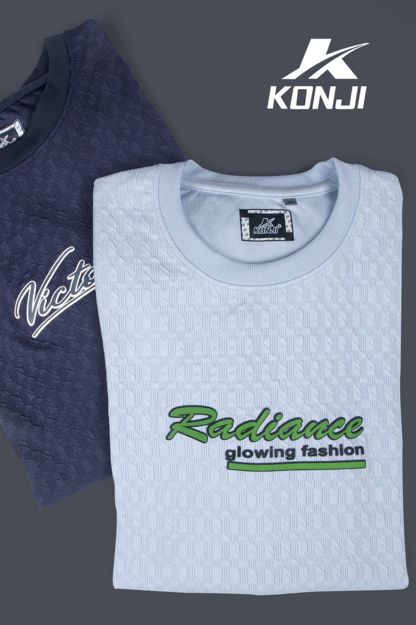 D No 317 Konji Jacquard Mens Tshirts Supplier Gujarat