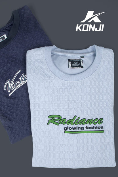 D No 317 Konji Jacquard Mens Tshirts Supplier Gujarat