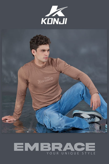 D No 317 Konji Jacquard Mens Tshirts Supplier Gujarat