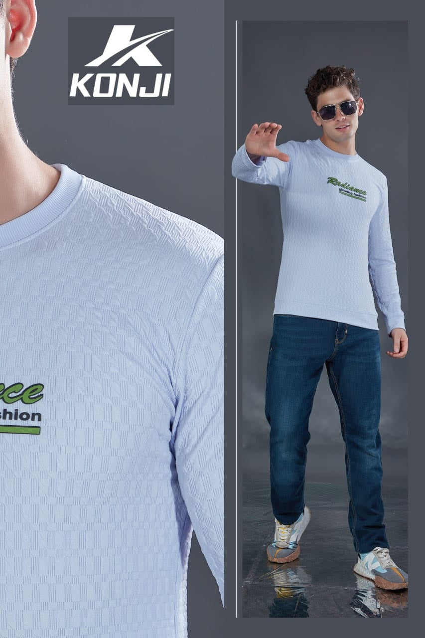 D No 317 Konji Jacquard Mens Tshirts Supplier Gujarat