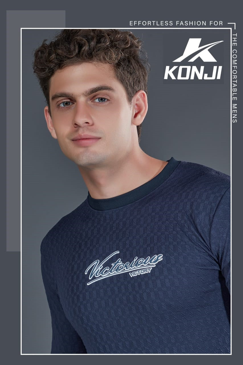 D No 317 Konji Jacquard Mens Tshirts Supplier Gujarat