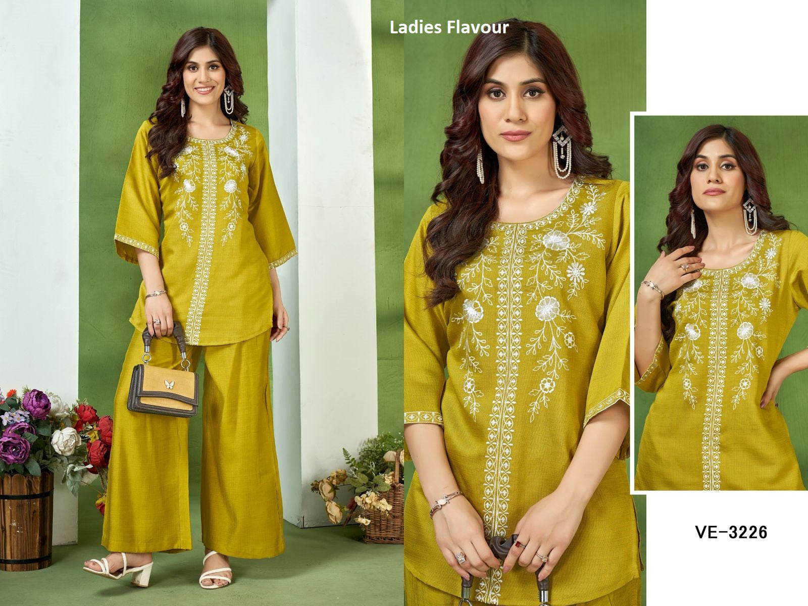 D No 3226 - 3227 Ladies Flavour Vatican Co Ord Set Manufacturer Ahmedabad