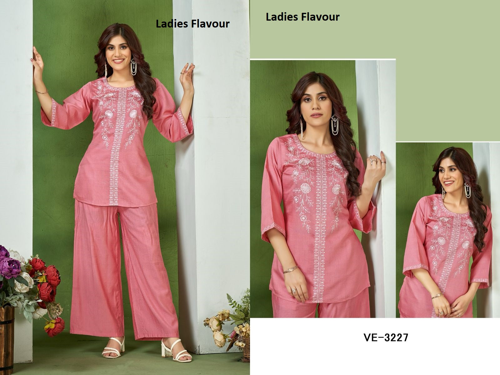 D No 3226 - 3227 Ladies Flavour Vatican Co Ord Set Manufacturer Ahmedabad